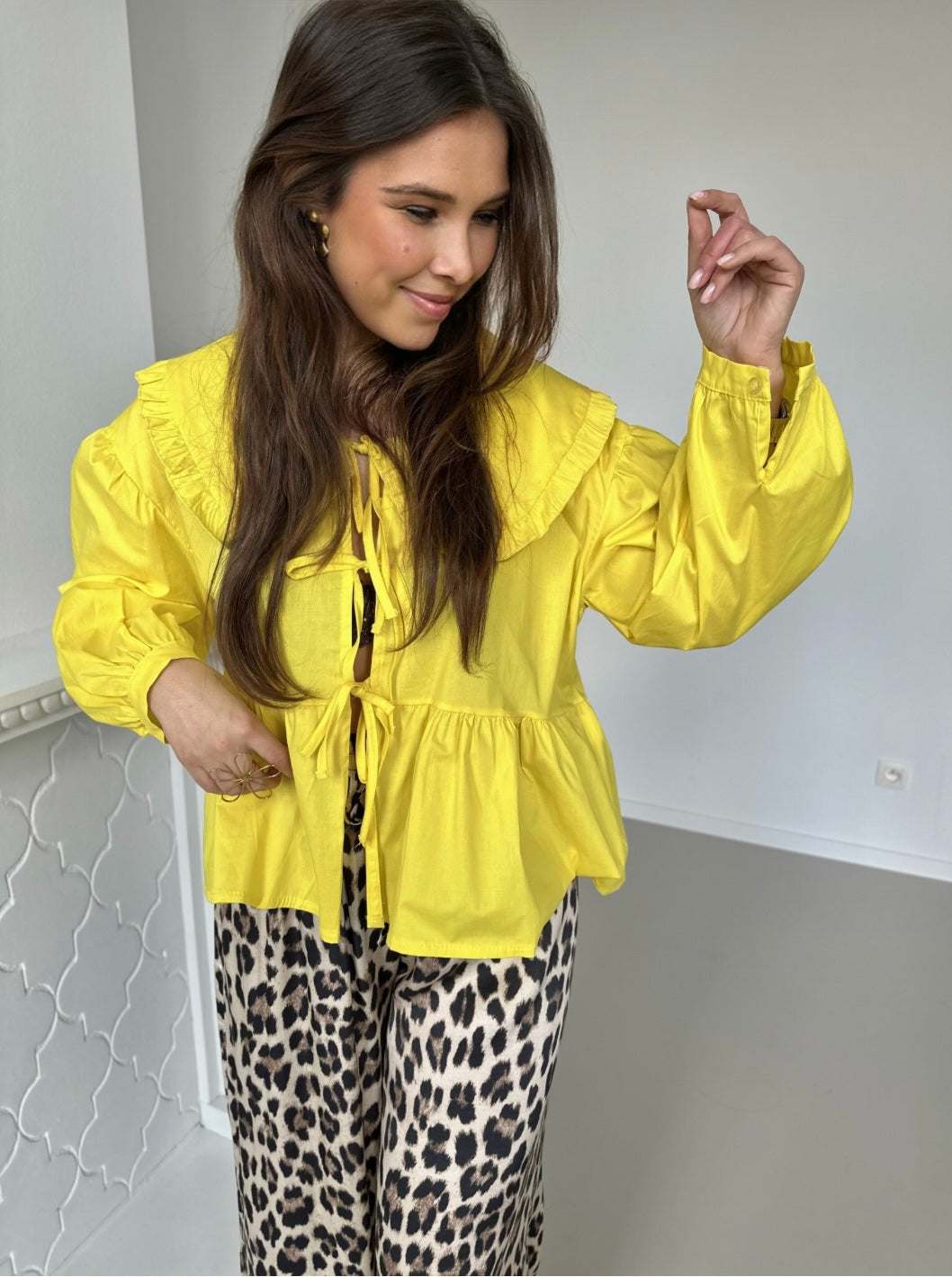 Chemise jaune - PAOLA