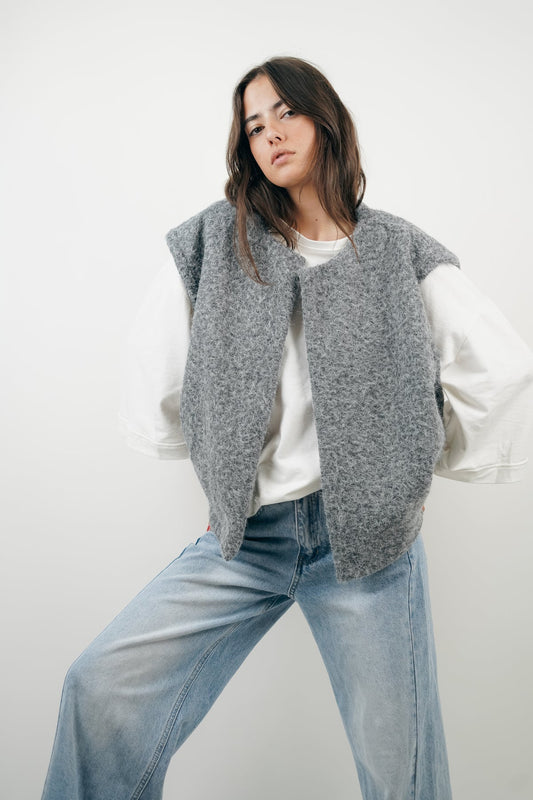 Gilet gris - CARLA