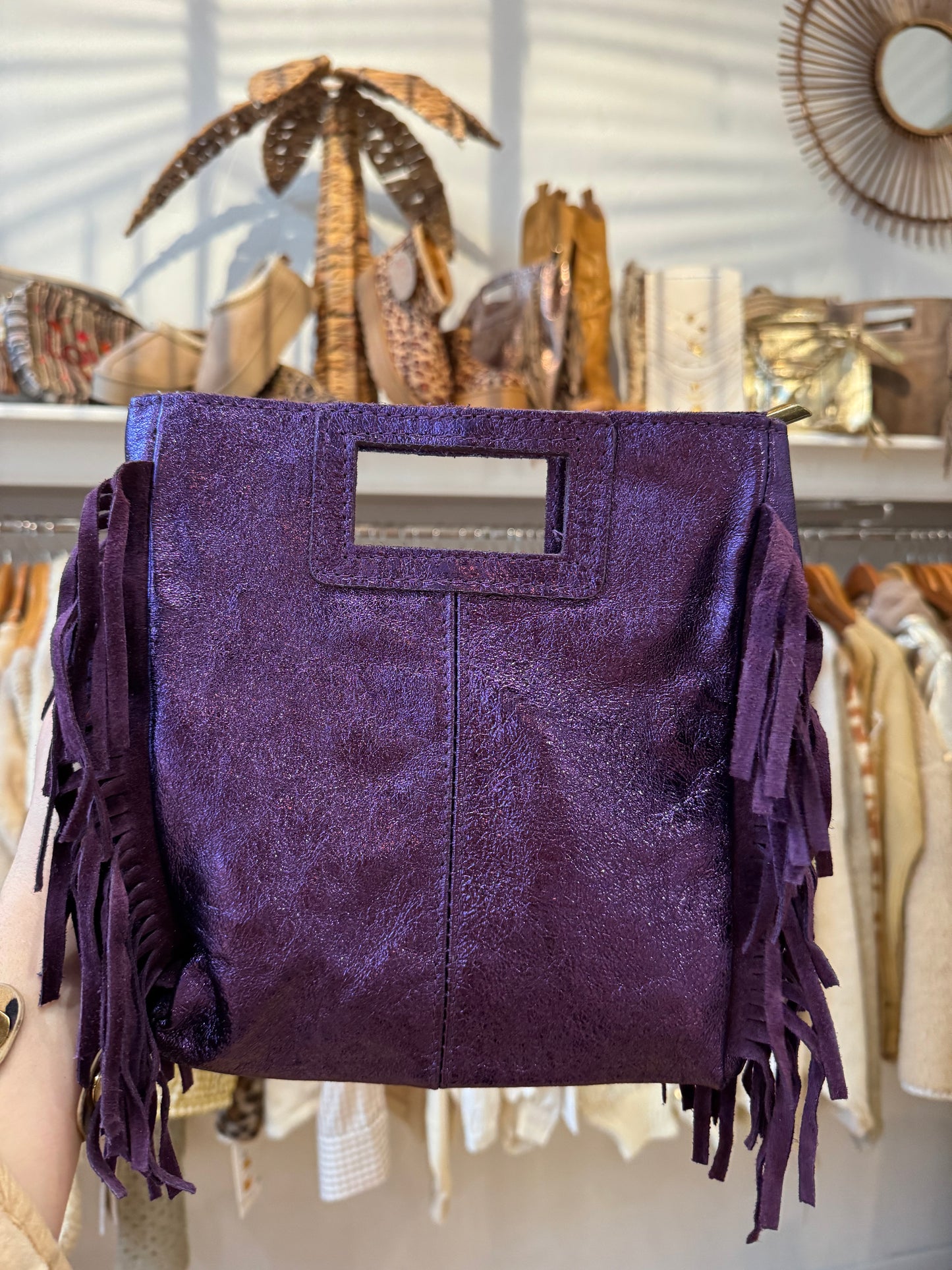 Sac violet brillant - MARTINE