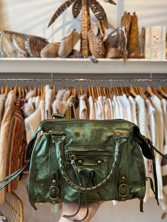 Sac vert brillant - PAOLA