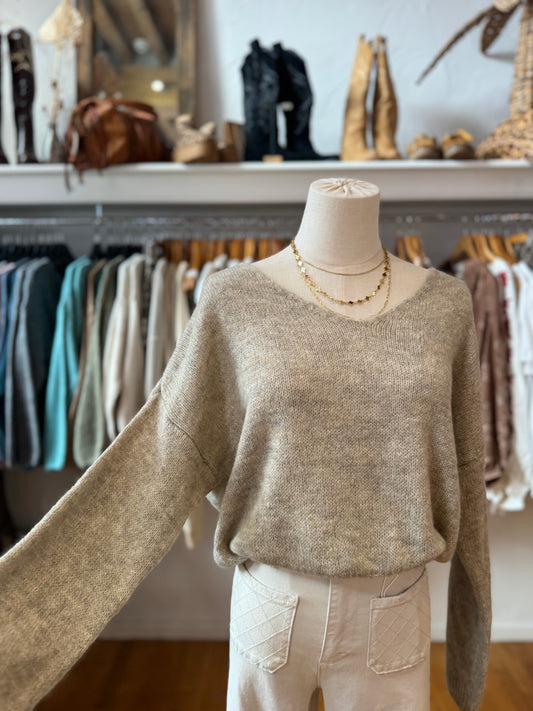 Pull beige - MATHILDE