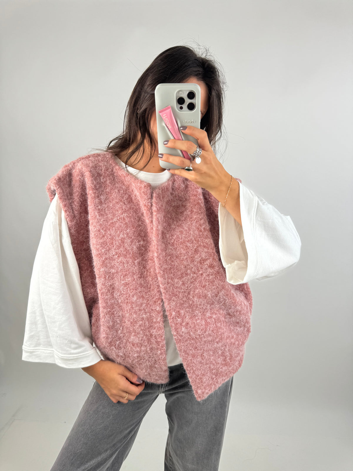 Gilet rose - CARLA